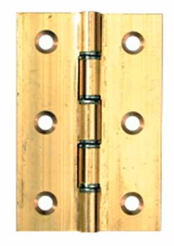 Washered Door Hinges - Solid Drawn Brass - 76 x 51mm