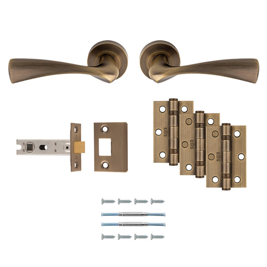 Sintra Lever On Round Rose Door Pack