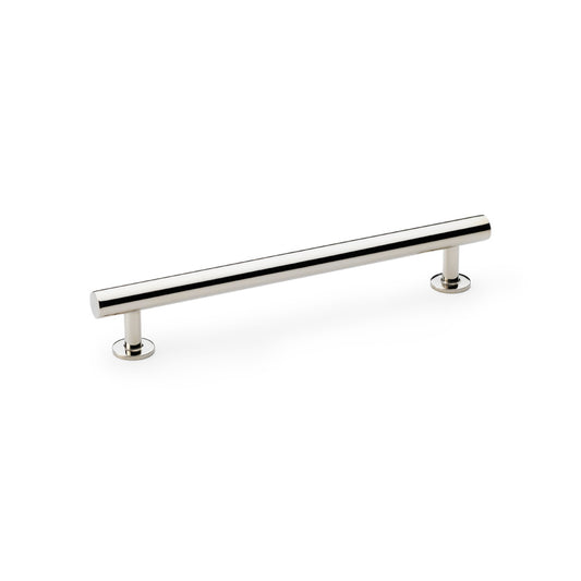 Round T-Bar Cabinet Pull Handle - Polished Nickel - Centres 160mm