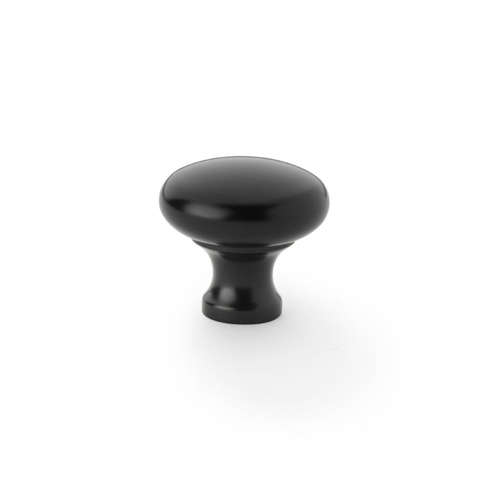 Wade Round Cupboard Knob - Black - 32mm