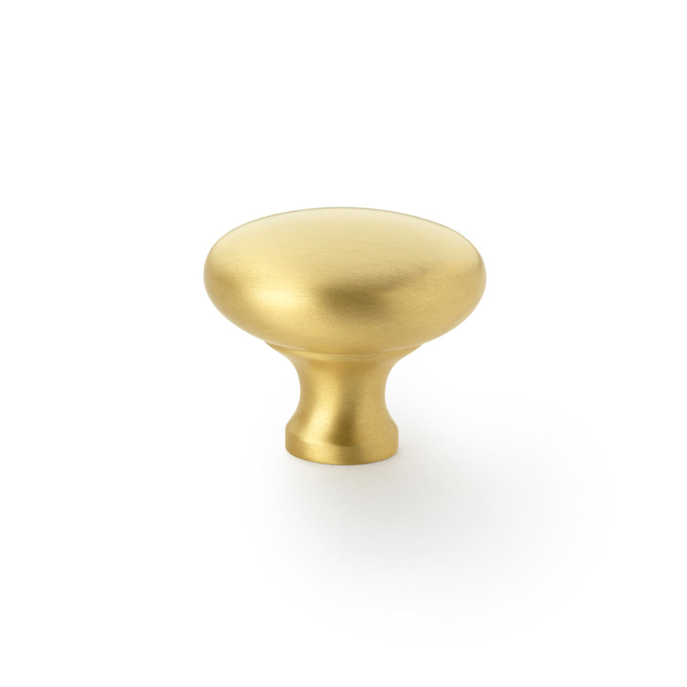 Wade Round Cupboard Knob - Satin Brass - 38mm