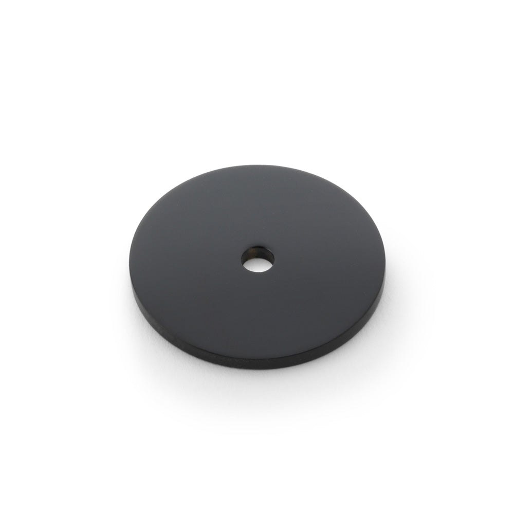Circular Backplate - Black - Diameter 35mm