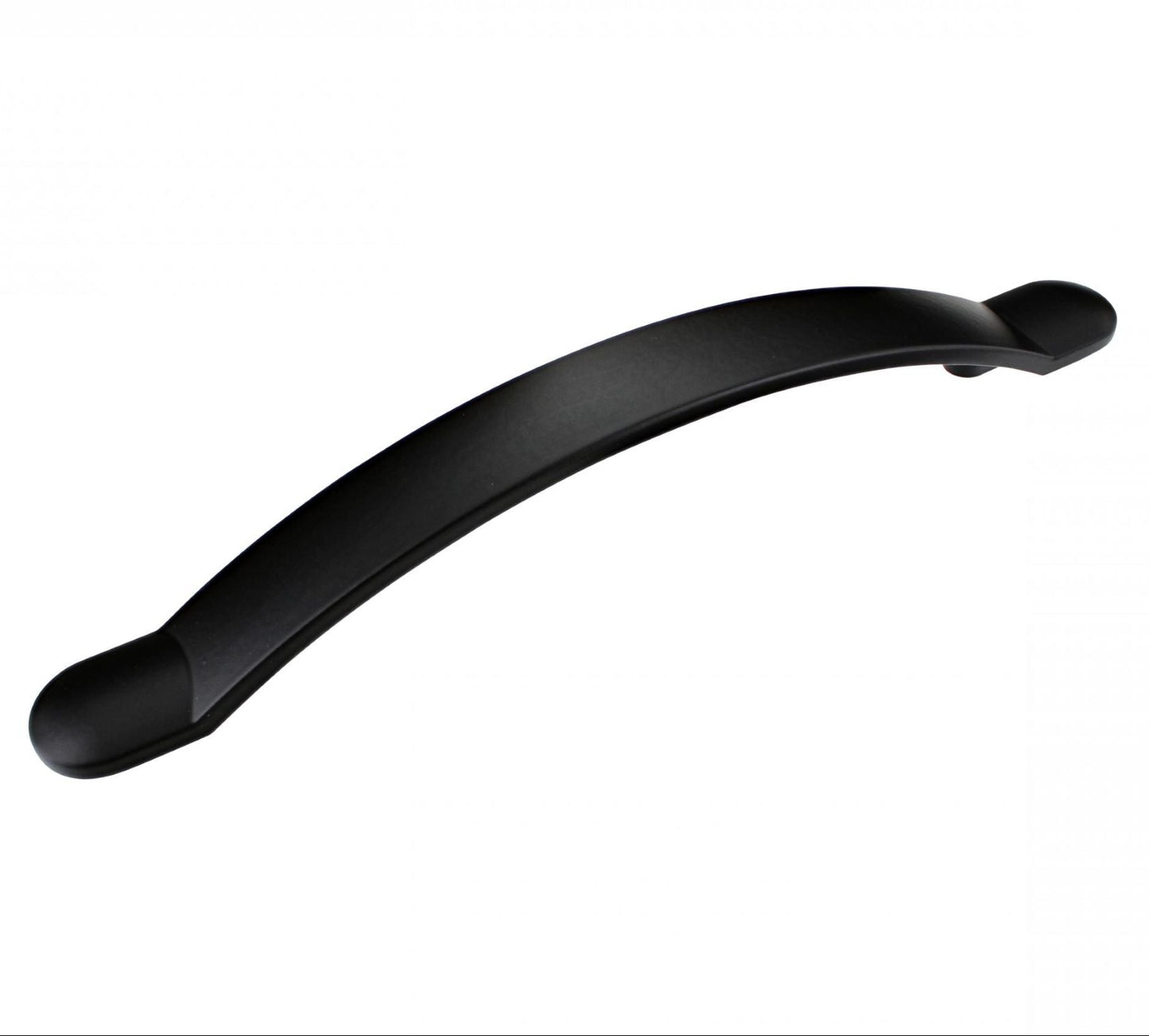 Brecon Matt Black Finish Bow Cabinet Handle - 128mm Centres