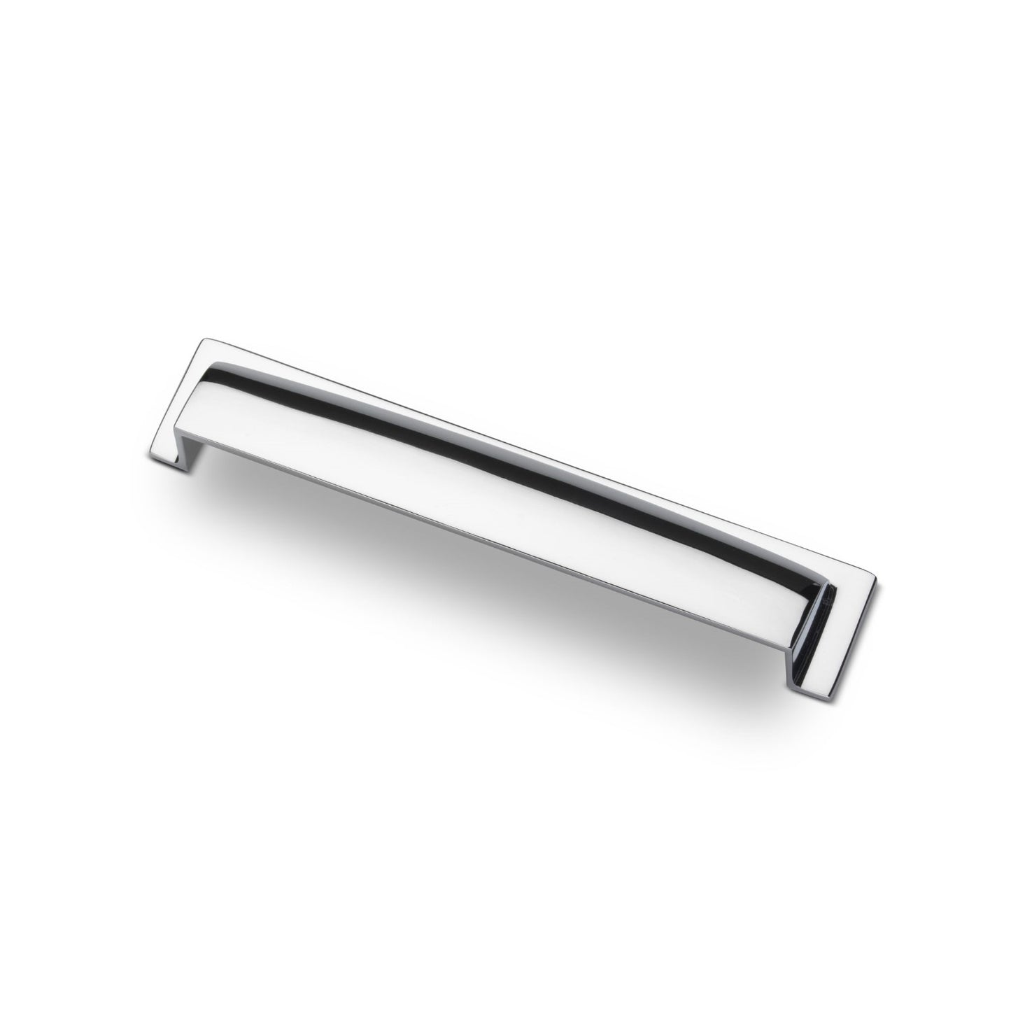 Buckingham Solid Brass Cup Handles In Polished Chrome Finish