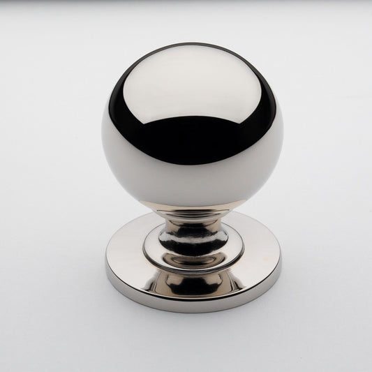 Douglas Solid Brass Cabinet Knob in Polished Nickel Finish