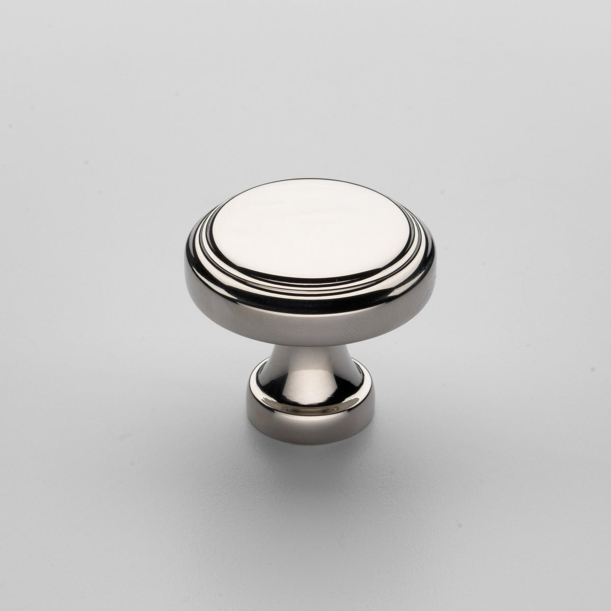 Knightsbridge solid brass cabinet knob in Polished Nickel