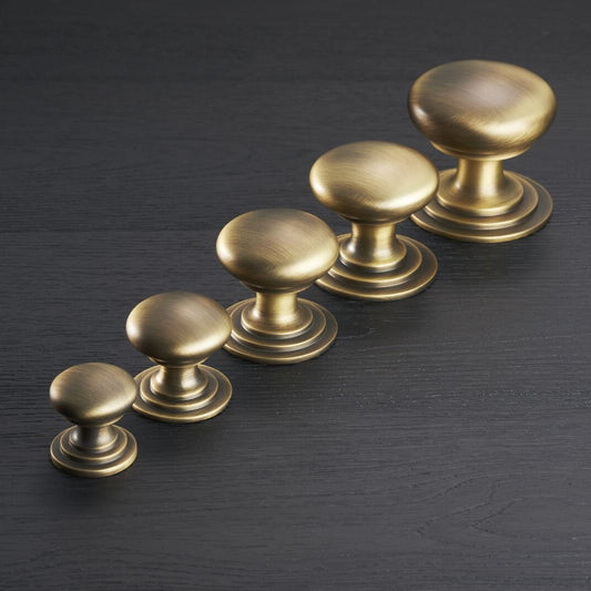Victorian Antique Brass Cabinet Knobs