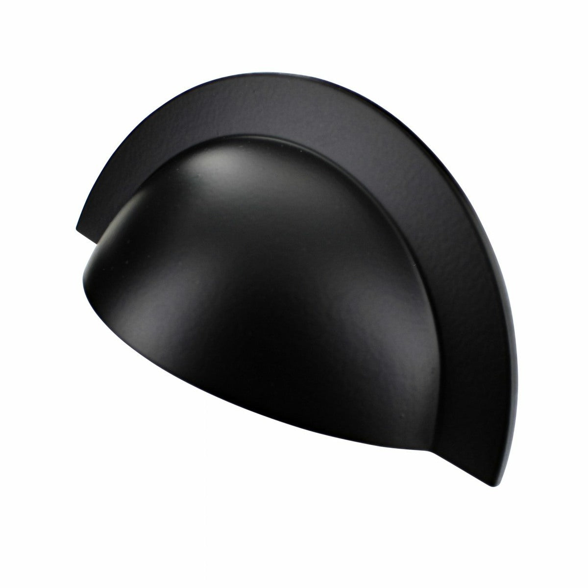 Monmouth matt black cabinet cup handle with 64mm fixing centres