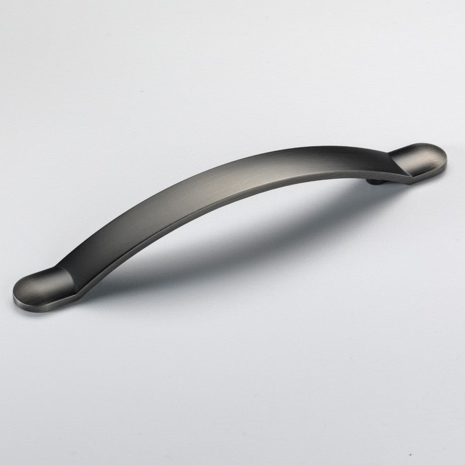 Monmouth Brushed Iron Cabinet Bow Handle - 128mm Centres