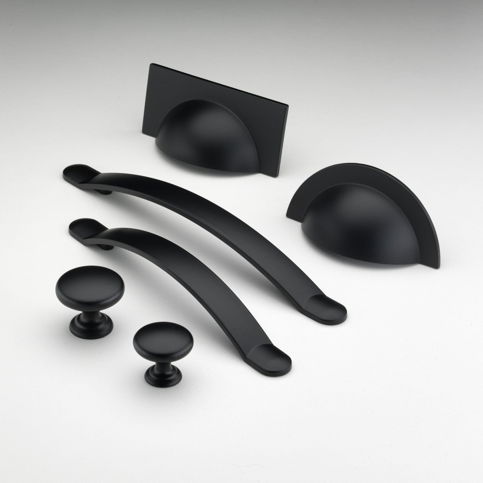 Monmouth Matt Black Cabinet Bow Handle - 160mm Centres