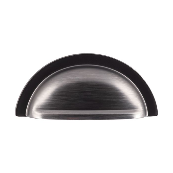 Oxford Gun Metal Cabinet Cup Pull Handle - 92mm | 76mm Centres