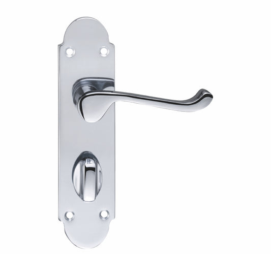 Polished Chrome Victorian Scroll Door Handles
