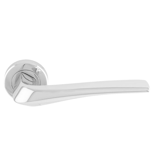 Pronta Door Handles On Round Rose