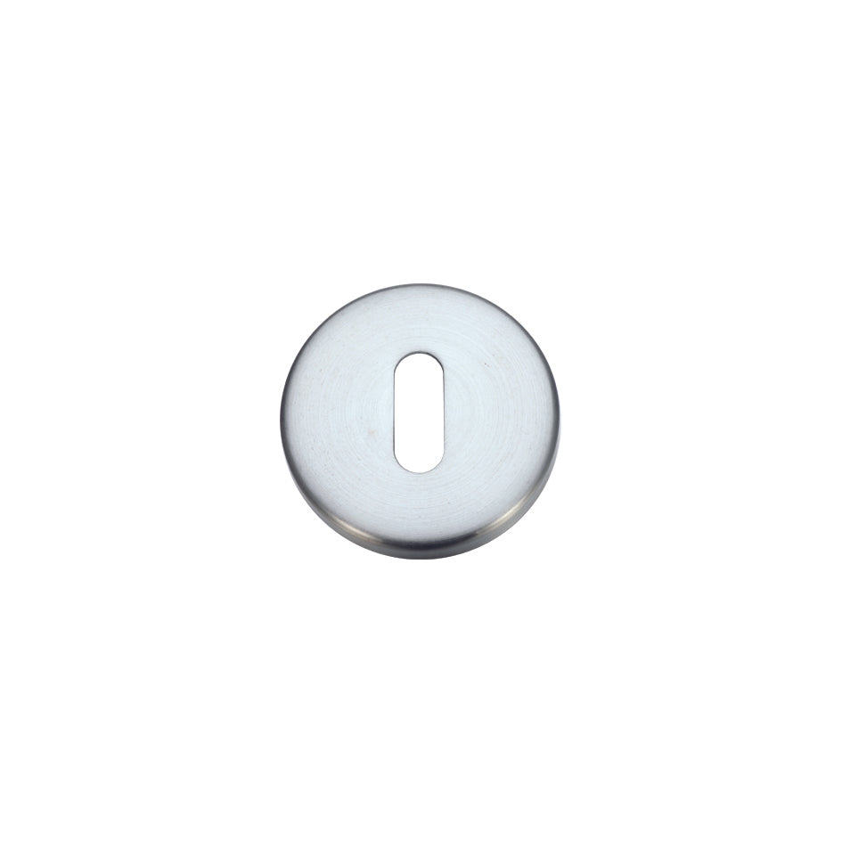 Escutcheon with Lock Profile Satin Chrome