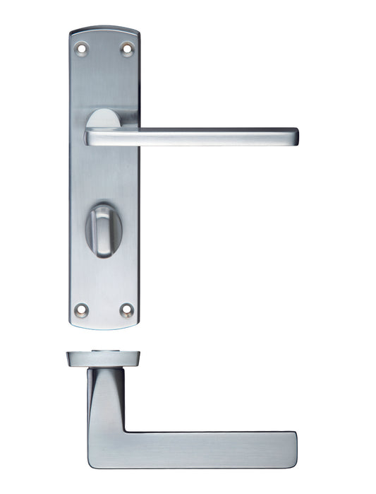 Leon Satin Chrome Door Handles