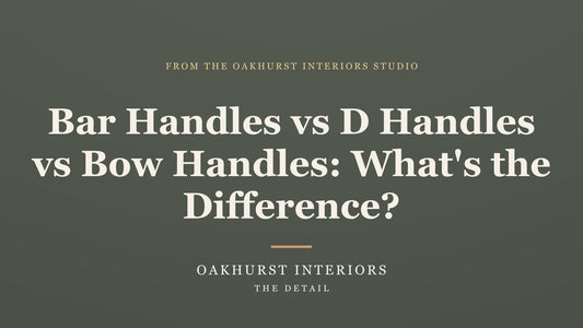 Bar Handles vs D Handles vs Bow Handles: What's the Difference?