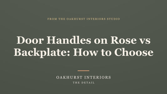 Door Handles on Rose vs Backplate: How to Choose