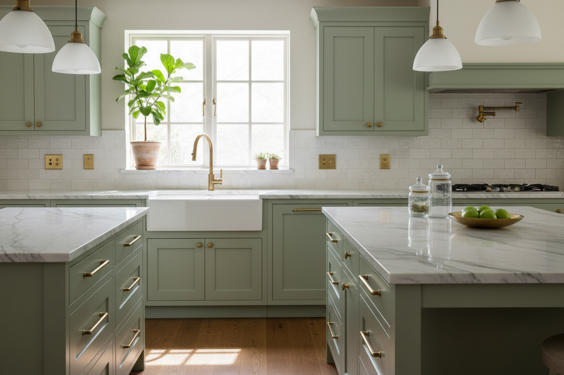 How to Coordinate Cabinet Hardware Across a Kitchen