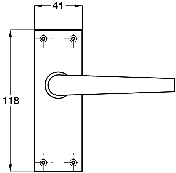 Polished Chrome Victorian Door Handles - Latch Backplate