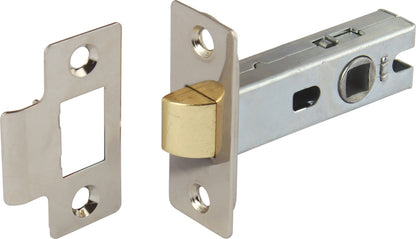 Nickel Finish Tubular Mortice Latch - 45mm Backset