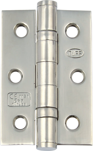 Ball Bearing Door Hinges - Electro Brassed Stainless Steel - 76 x 51mm