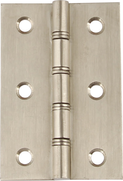 Double Washered Door Hinges - Satin Stainless Steel - 76mm x 50mm