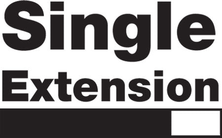 280mm Drawer Runners - Single Extension - 27mm Groove