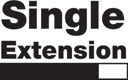 280mm Drawer Runners - Single Extension - 27mm Groove