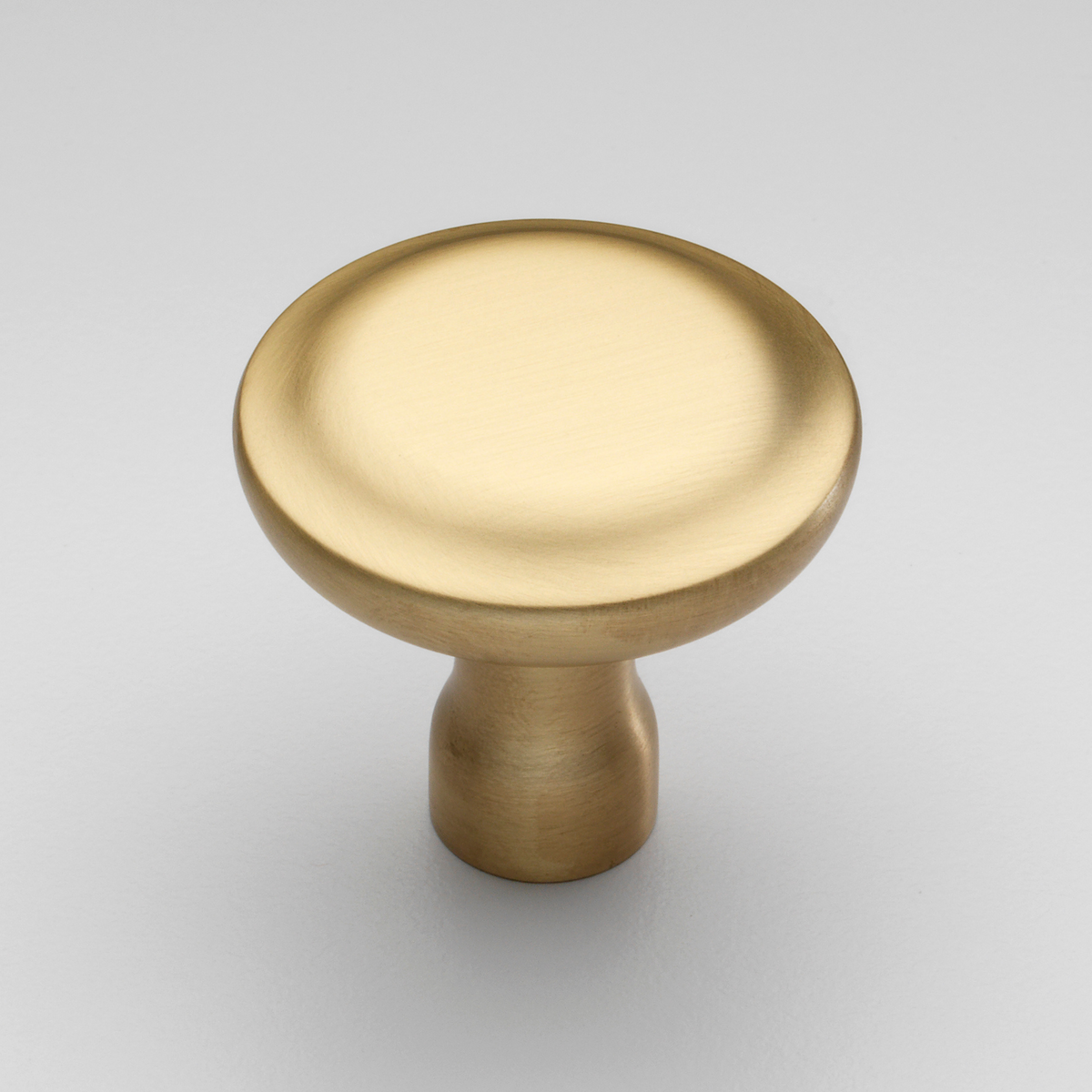 Bowland Brushed Satin Brass cabinet knob