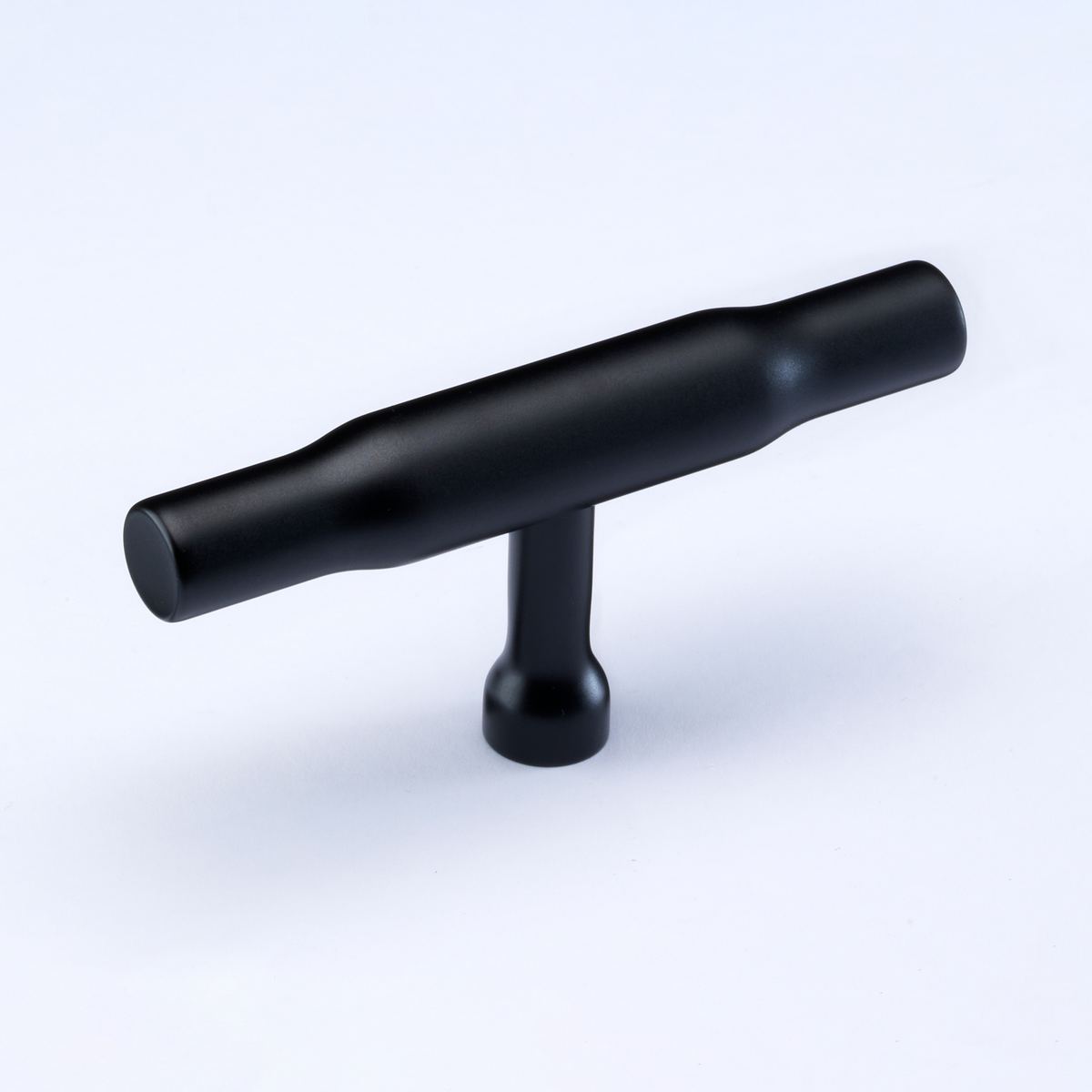 Bowland Matt Black T-bar cabinet knob