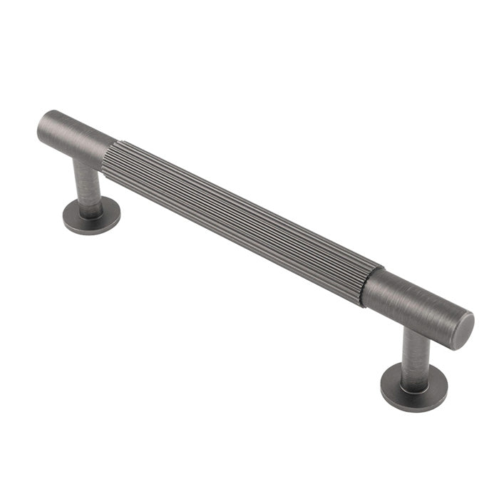 Lines Anthracite Reeded T Bar Cabinet Handles