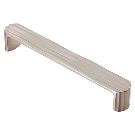 Cadurci Satin Nickel Rippled Cabinet Handle - 160mm Centres