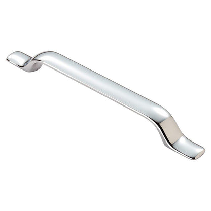 Treveri Polished Chrome Cabinet Handle - 160mm Centres