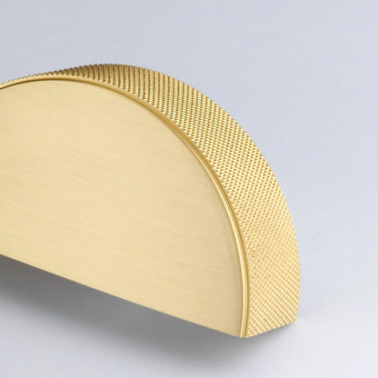 Henley Knurled Solid Brass Cabinet Cup Handle