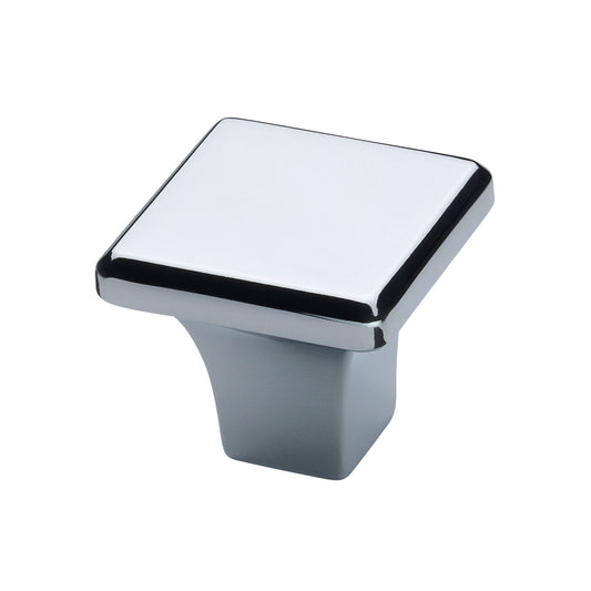 Georgia Square Cabinet Knob - Polished Chrome - 32mm