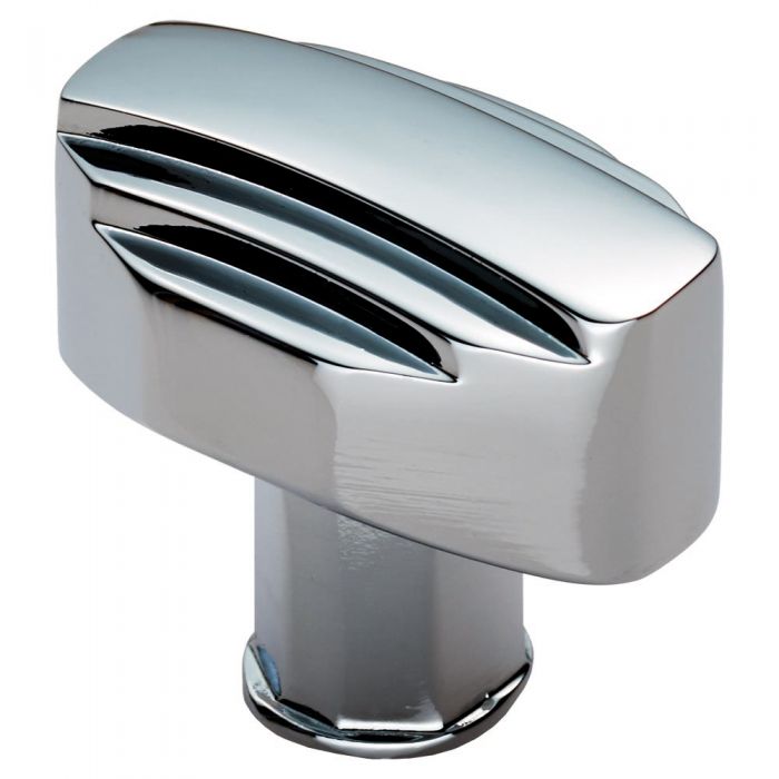 Polished Chrome Art Deco Cabinet Knob | 30mm