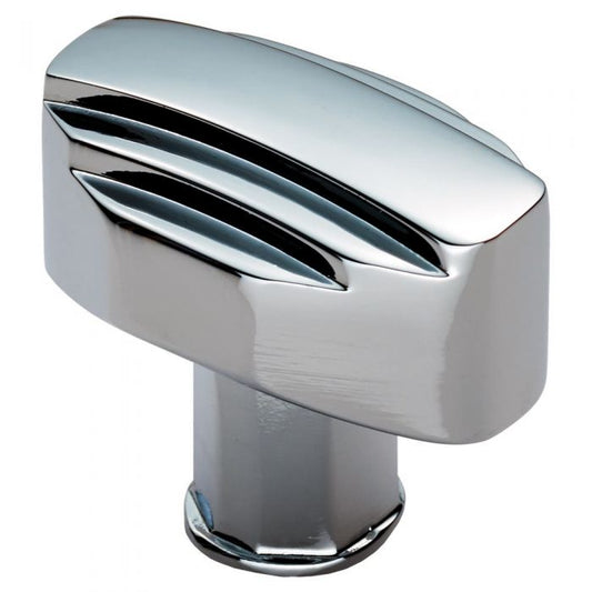 Polished Chrome Art Deco Cabinet Knob | 30mm