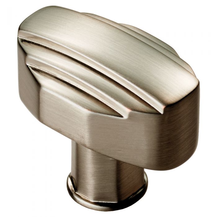 Satin Nickel Art Deco Cabinet Knob | 30mm