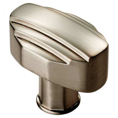 Satin Nickel Art Deco Cabinet Knob | 30mm