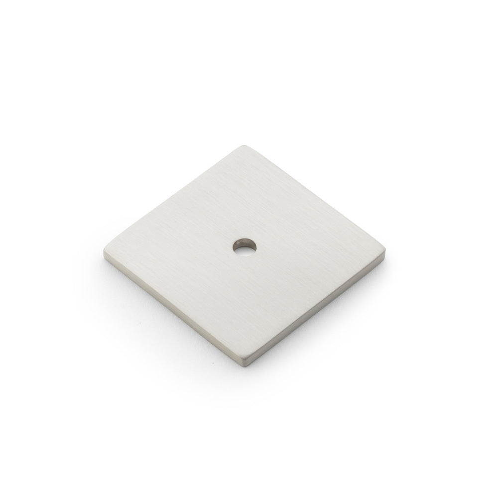 Square Backplate in Satin Nickel Finish - 38mm