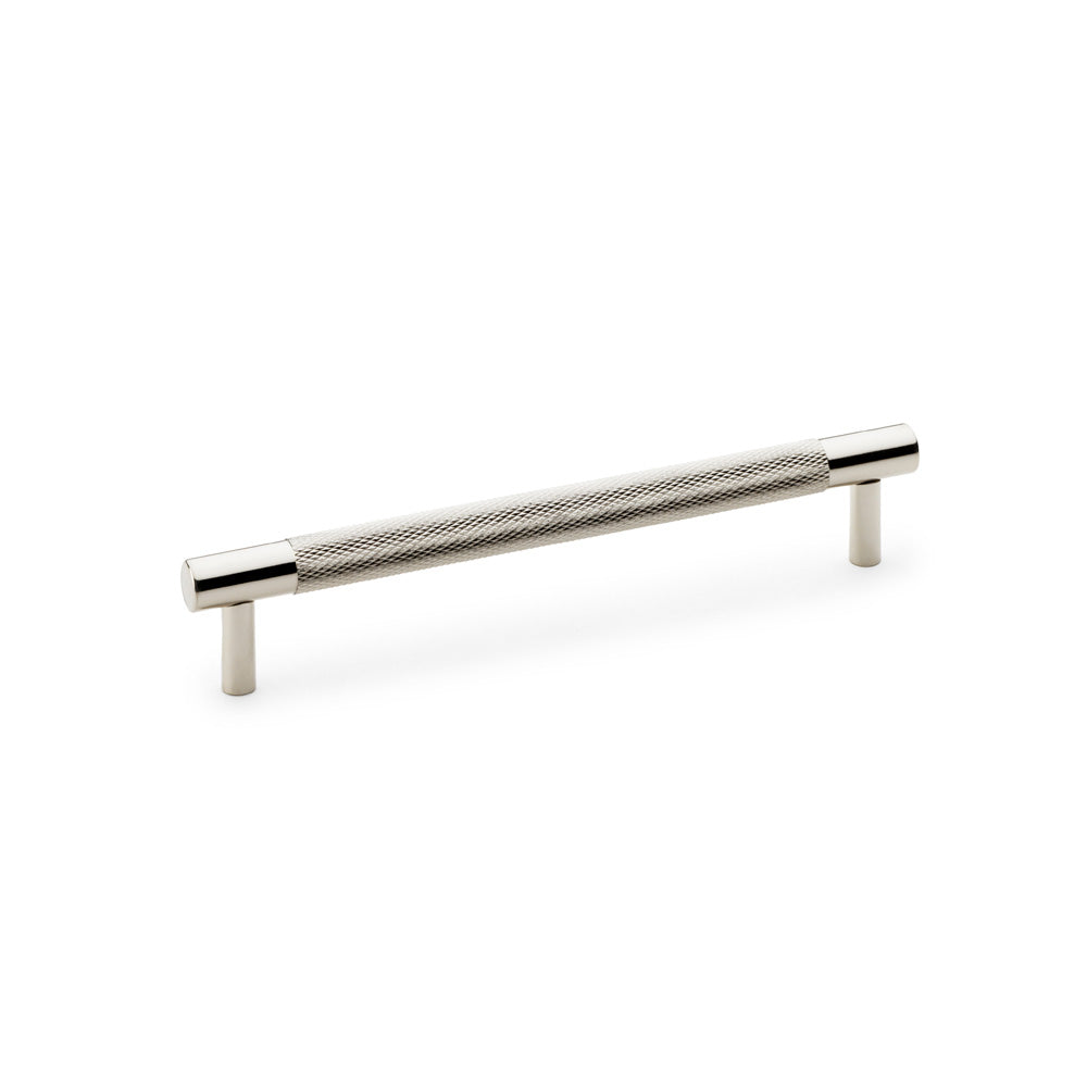 Brunel Polished Nickel Knurled T-Bar Cupboard Handles