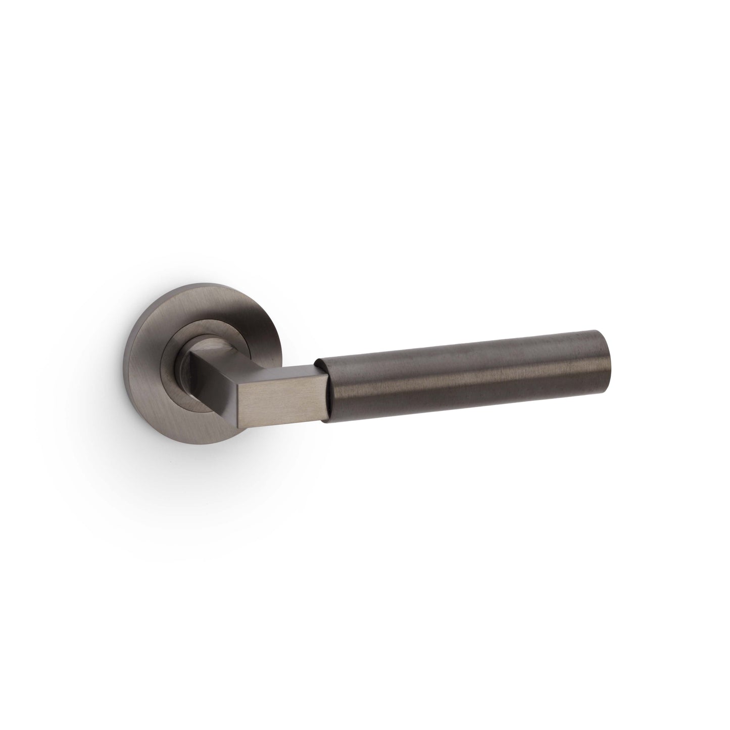 Hurricane Plain Door Handles On Round Rose