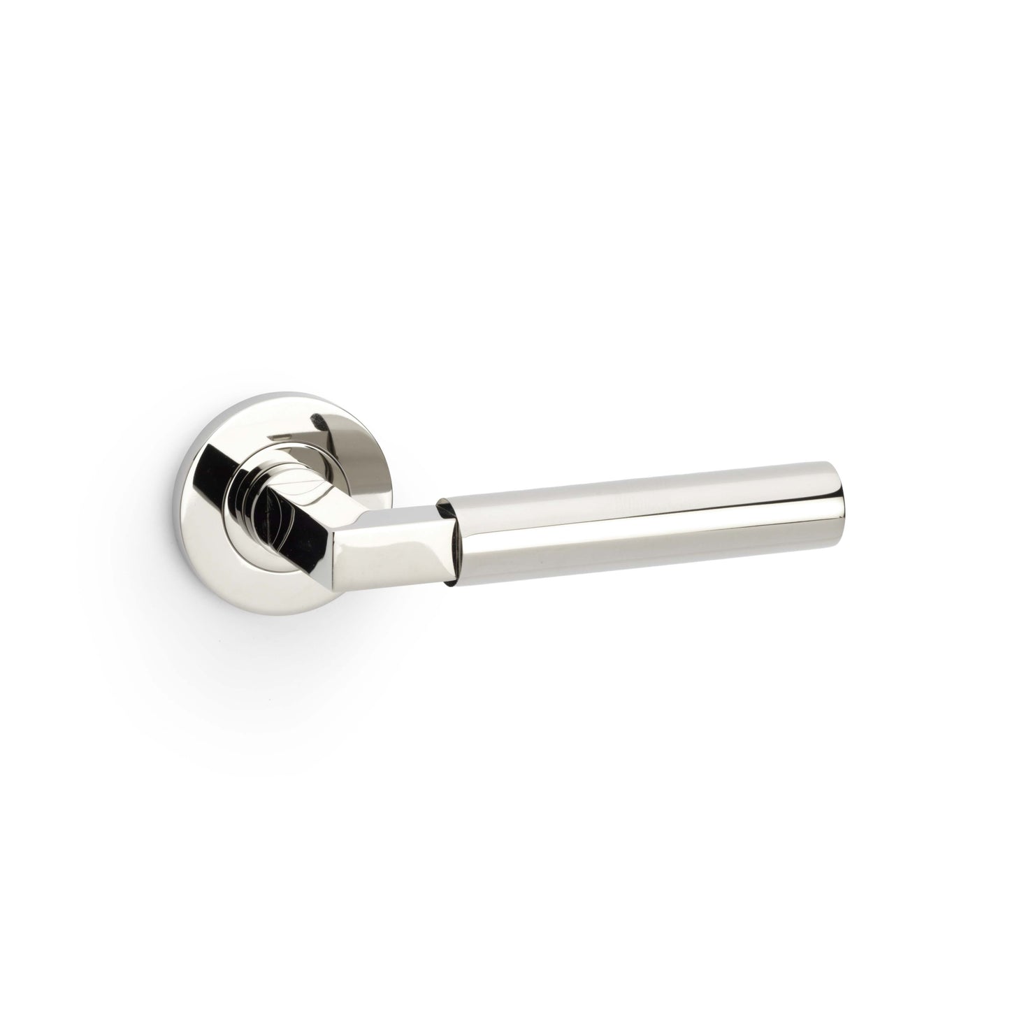 Hurricane Plain Door Handles On Round Rose