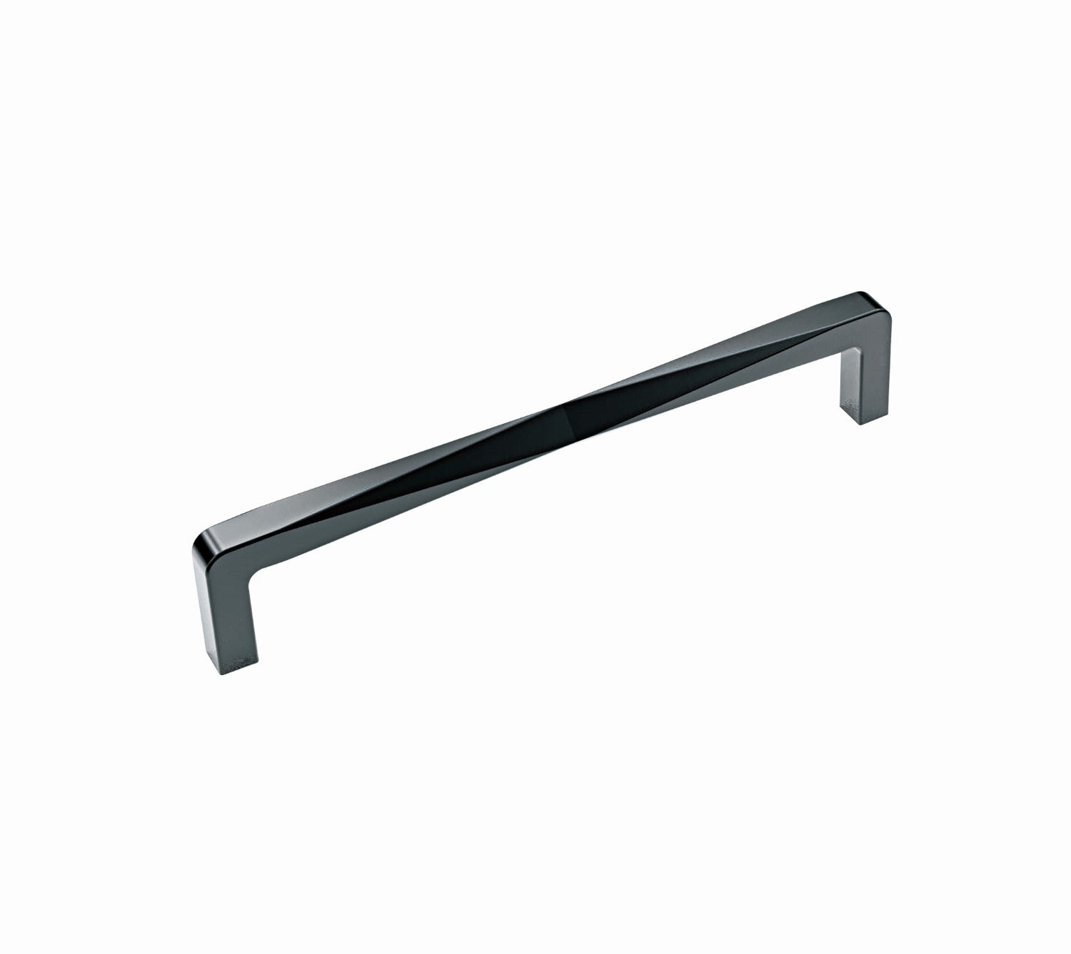 Alnwick Cabinet D Handles In Polished Black Nickel With 160mm Centres