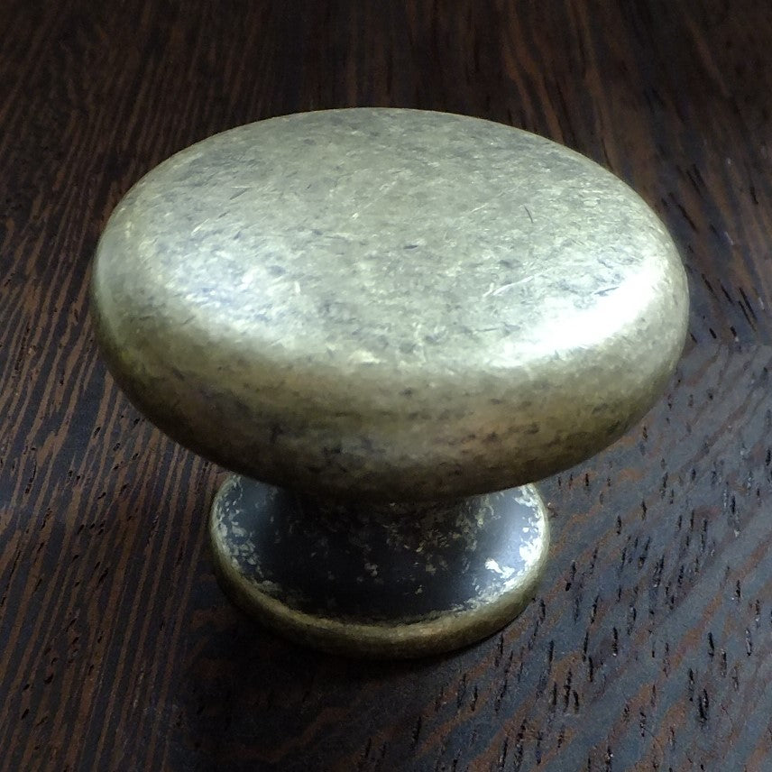 Antique Brass Cabinet Knob - 35mm