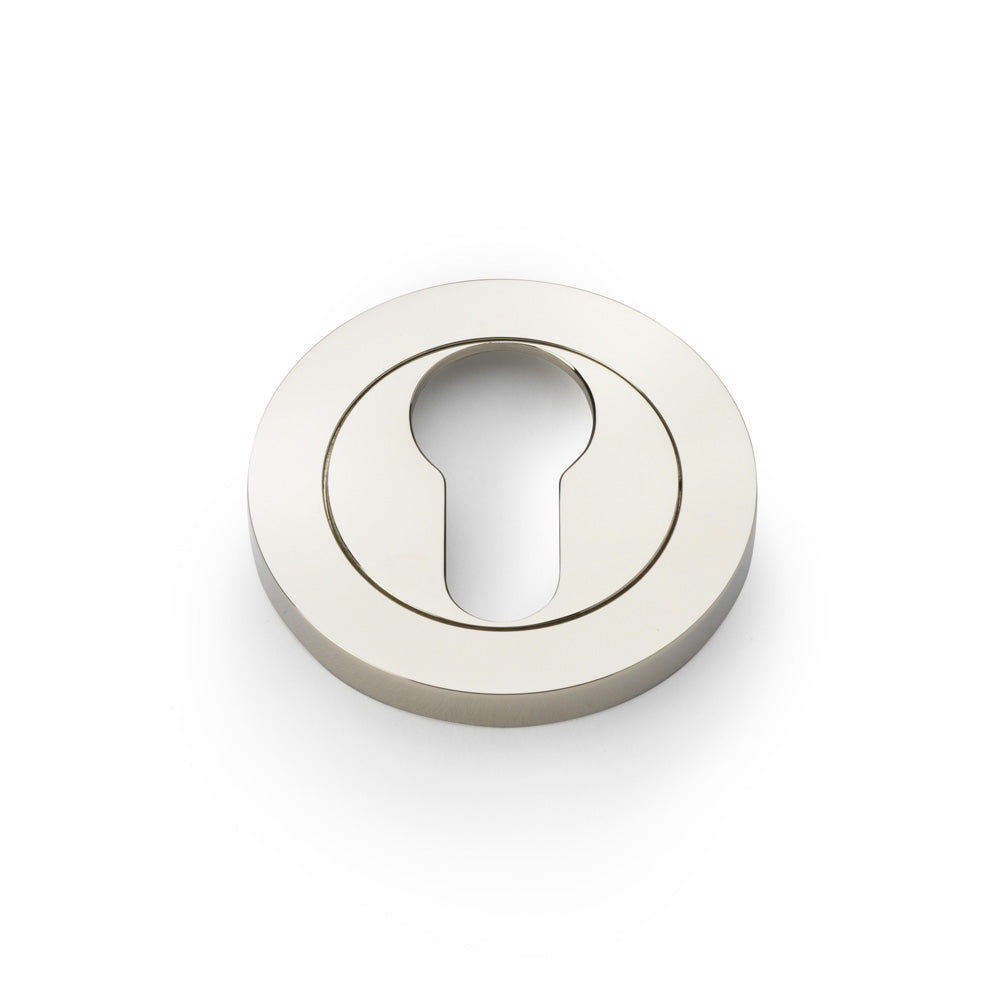 Concealed Fix Escutcheon Euro Profile - Polished Nickel PVD
