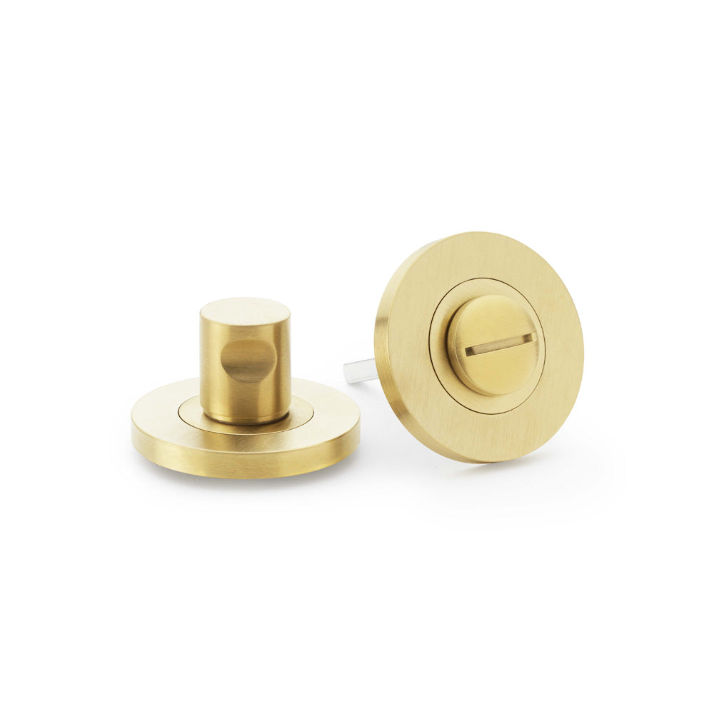 Plain Thumbturn and Release - Satin Brass PVD