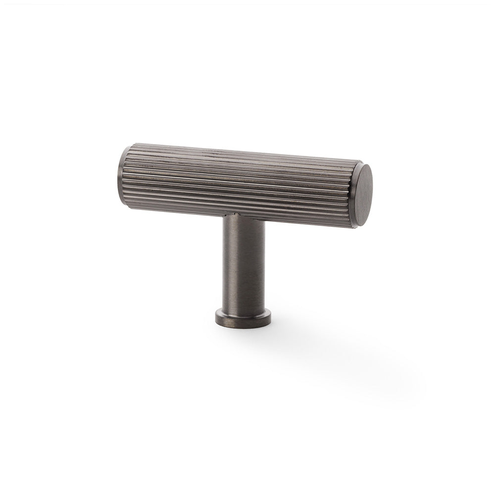 Crispin Reeded T-bar Cabinet Door Knob