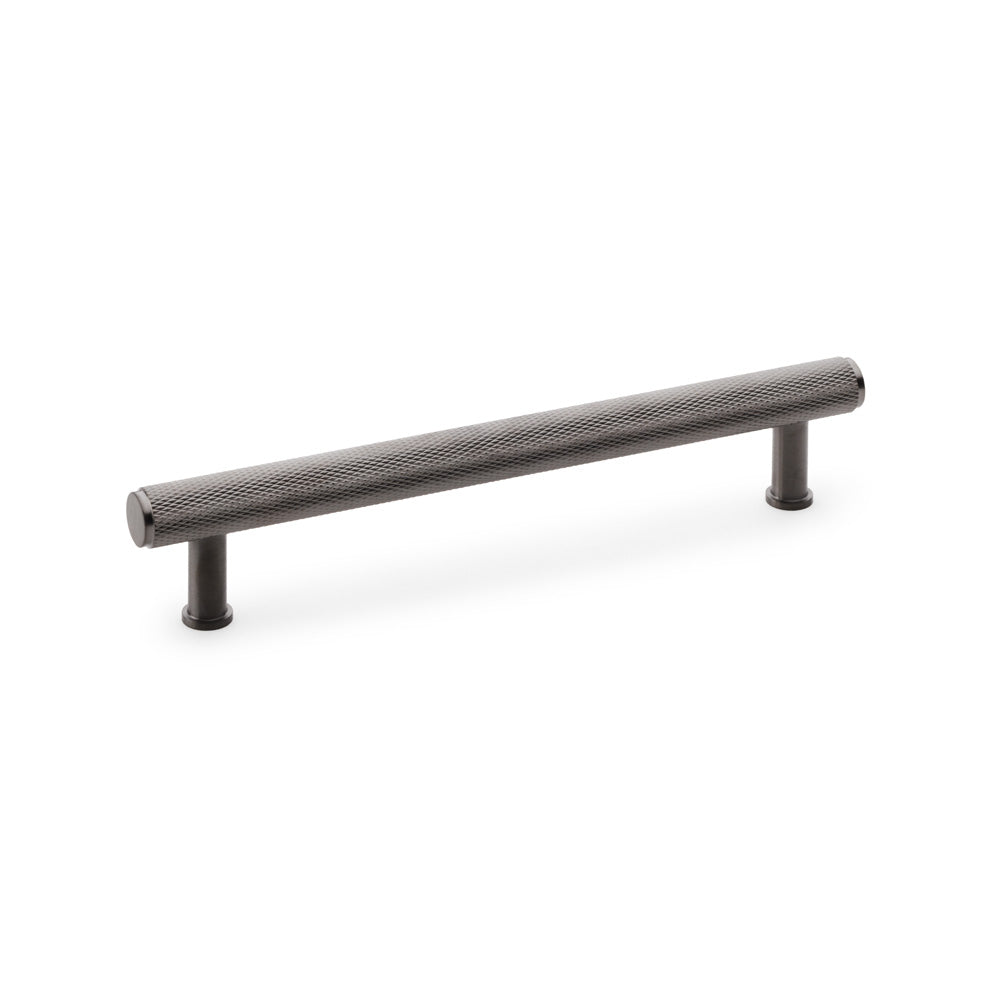 Crispin Dark Bronze Knurled T-bar Cupboard Pull Handle - 160mm Centres
