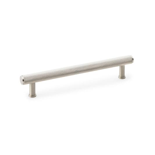 Crispin Satin Nickel Knurled T-bar Cupboard Pull Handle - 160mm Centres